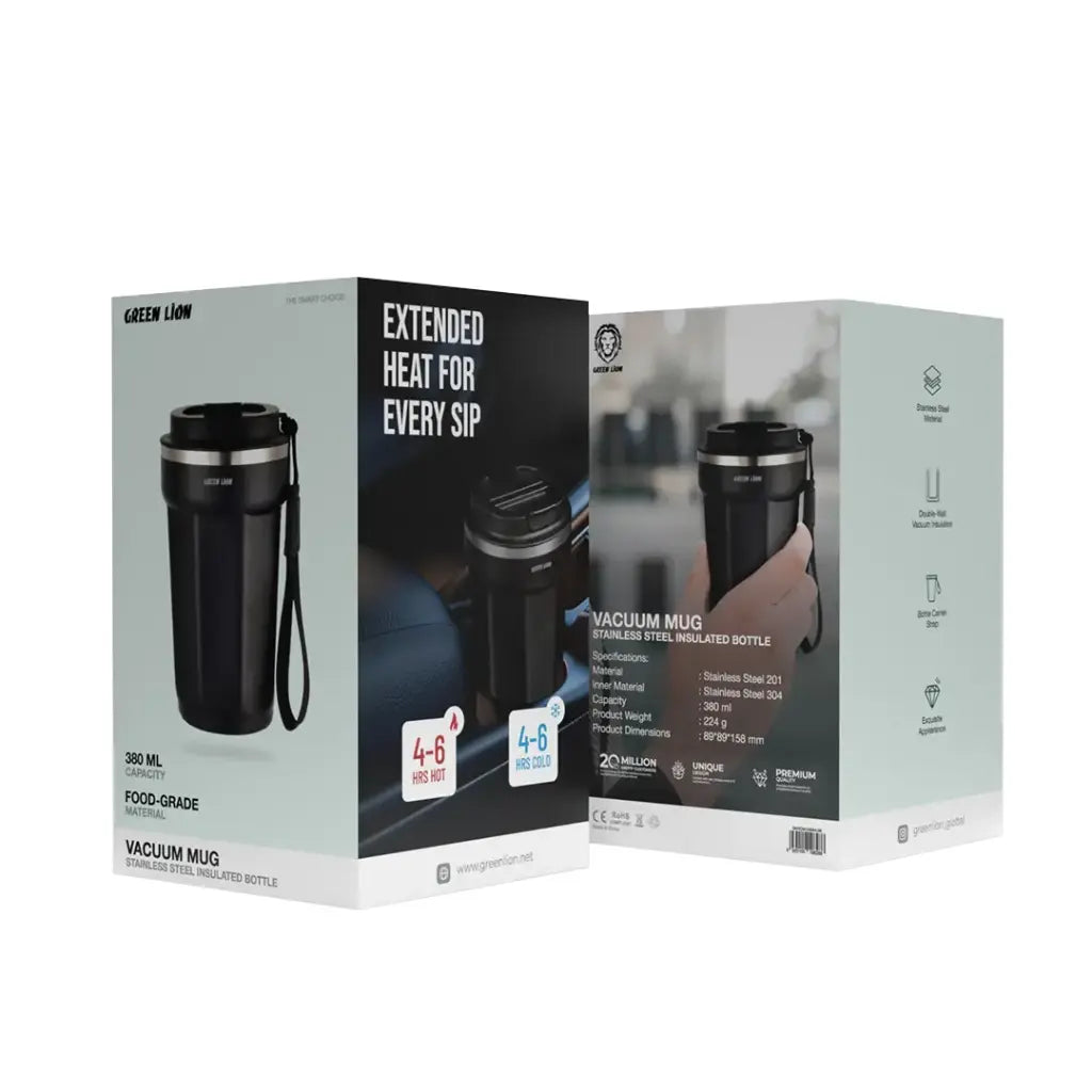كوب فاكيوم حراري 380 مل من جرين لايون | Green Lion Vacuum Mug 380mL.