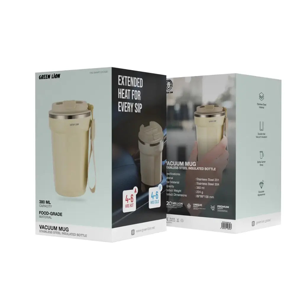 كوب فاكيوم حراري 380 مل من جرين لايون | Green Lion Vacuum Mug 380mL.