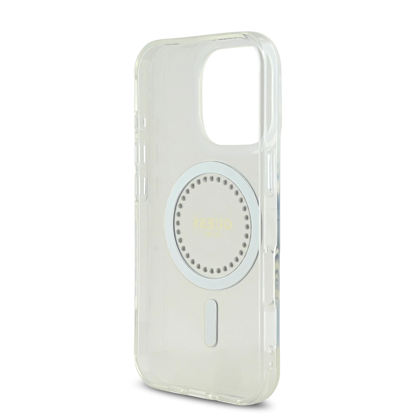 Guess MagSafe IML Hard Case with Rhinestones for iPhone 16 Pro Max | كفر GUESS صلب بترصيع كريستالي ودعم ماج سيف لهاتف ايفون 16 برو ماكس