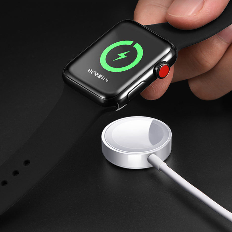 شاحن ويوو M9 لاسلكي محمول لساعة ابل - ابيض | WiWU M9 Portable Wireless Charger For Apple Watch – White