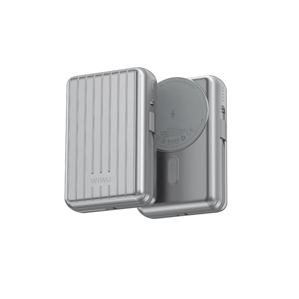 WiWU Truck Series Magnetic Wireless Power Bank 10000mAh - باور بانك WiWU Truck Series 10000mAh مغناطيسي لاسلكي سريع الشحن