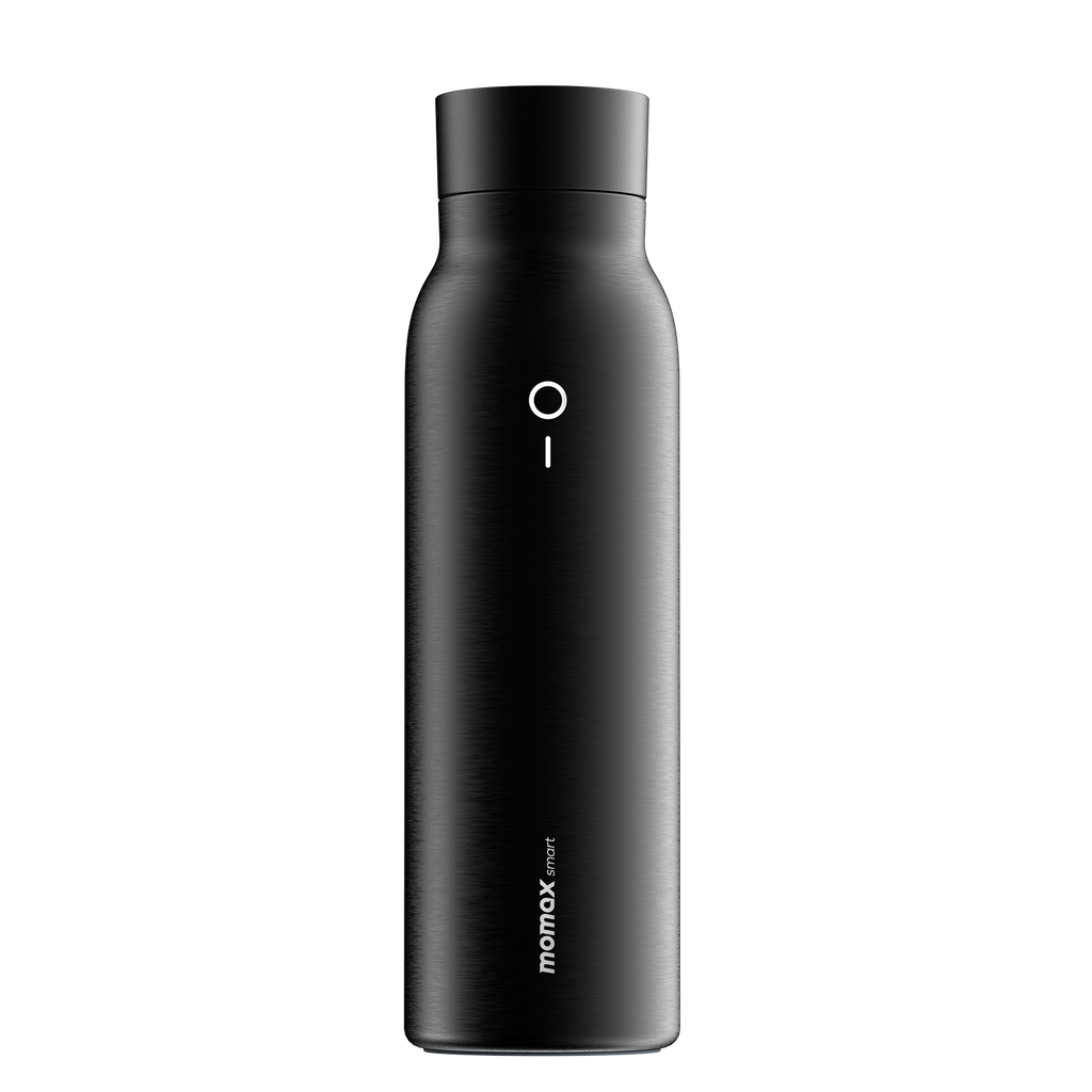 Momax Smart Bottle IoT Thermal Drinkware - موماكس سمارت بوتل, زجاجة ذكية حرارية, تتبع درجة الحرارة عبر التطبيق