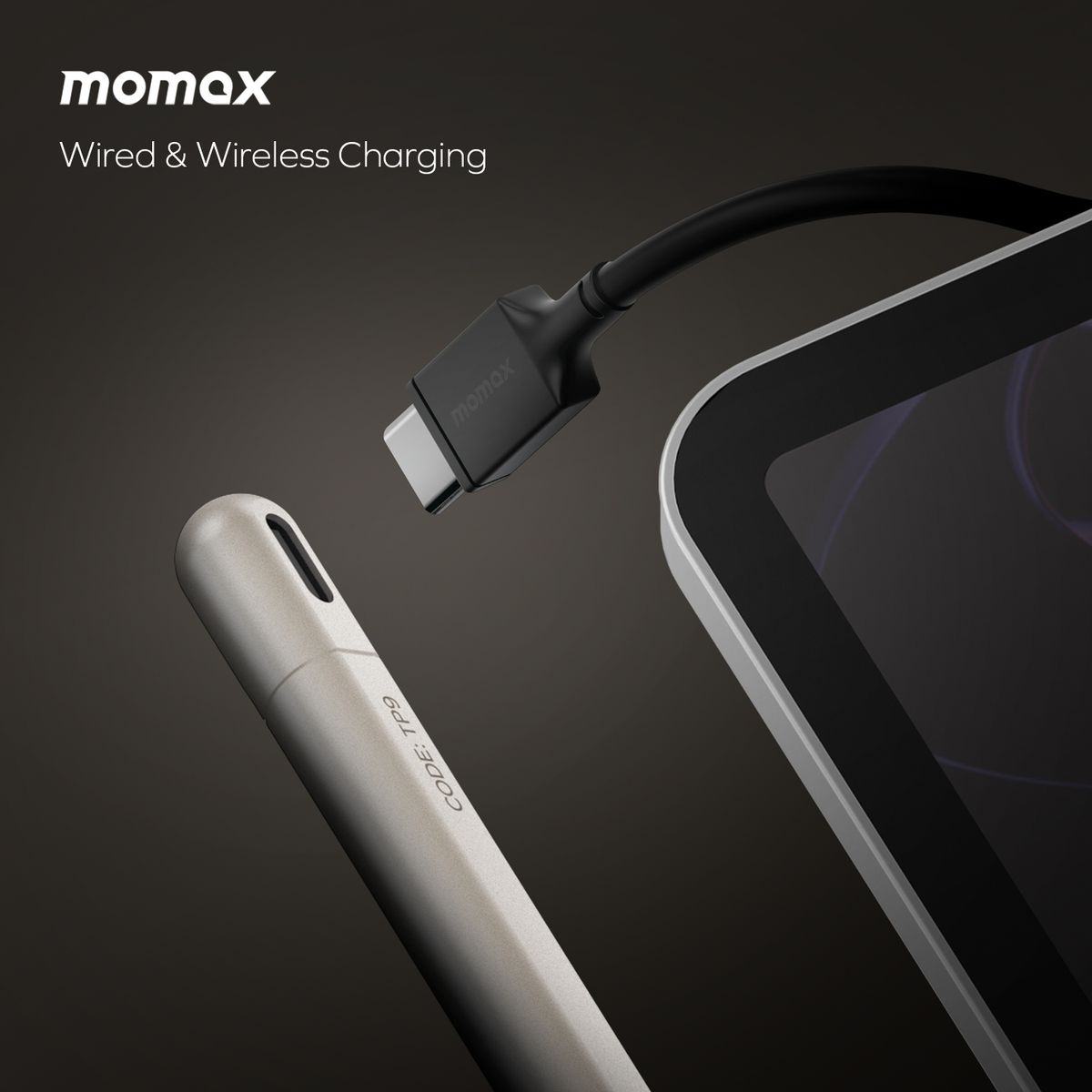 Momax Mag.Link Pro Pen | Magnetic Active Stylus for iPad - قلم موماكس ماج لنك برو, قلم الكتروني مغناطيسي احترافي لاجهزة Ipad