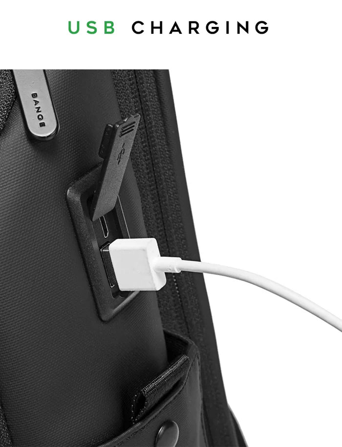 حقيبة ظهر بانجي رادينت للابتوب بحجم 15.6 انش متعددة الاقسام للاعمال - اسود | Bange Radiant 15.6" Business Multi Compartment Laptop Backpack – Black