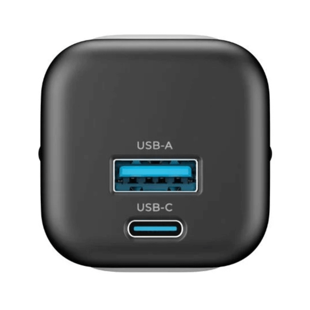 Havit UC220 20W USB-A + USB-C Travel Charger – شاحن جداري بقوة 20واط ومنفذين تايب سي ويو اس بي من هافيت