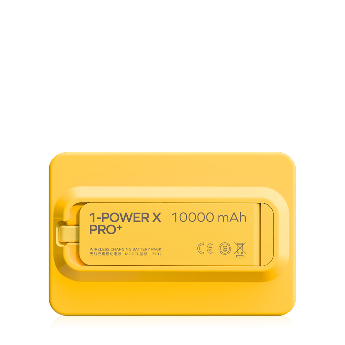 Momax Power X Pro+ 10000mAh Magnetic Wireless Battery Pack with Stand & Built-in USB-C Cable | MagSafe Compatible - باور بانك موماكس بور اكس برو بلس بسعة 10000 مللي امبير مغناطيسي لاسلكي مع مسند وكيبل USB-C مدمج, متوافق مع ماج سيف