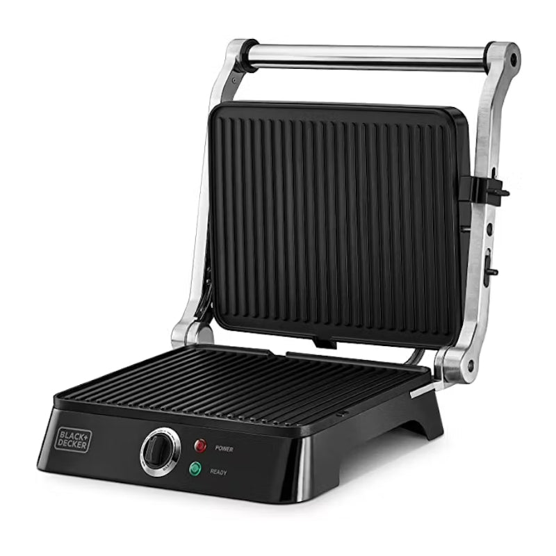 Black&Decker CG1400-B5 1400W Contact Grill - بلاك أند ديكر  شواية تلامس 1400 واط