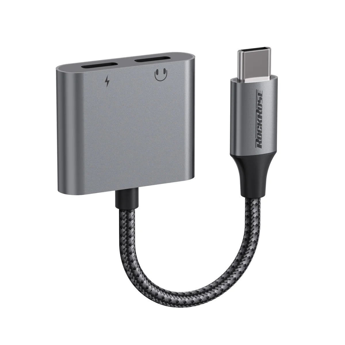 RockRose Nexus DC USB-C to USB-C + USB-C Adapter (Phone Call & Music) - محول روك روز يو اس بي سي الى يو اس بي سي
