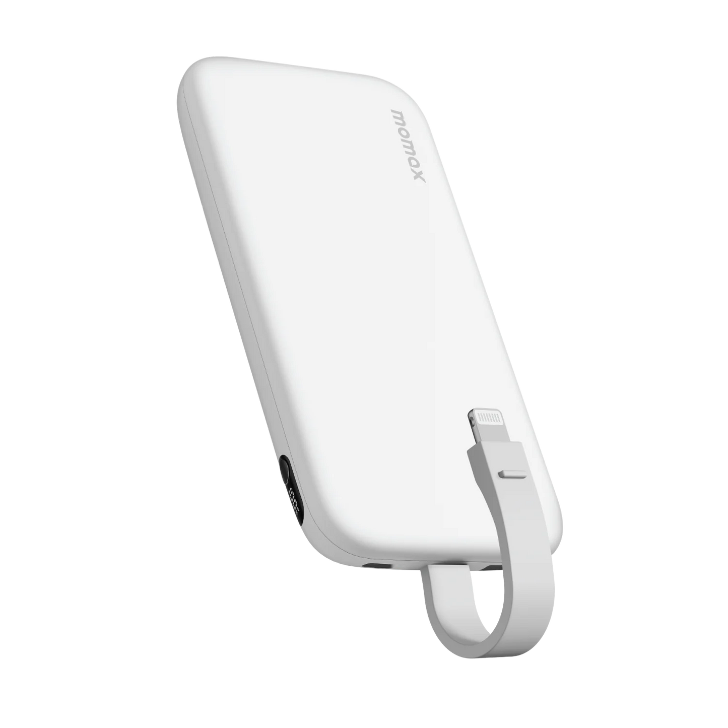 Momax iPower PD3 10000mAh Power Bank with Built-in Lightning Cable - بطارية موماكس اي بور PD3 المحمولة, 10000 مللي امبير مع كيبل Lightening مدمج