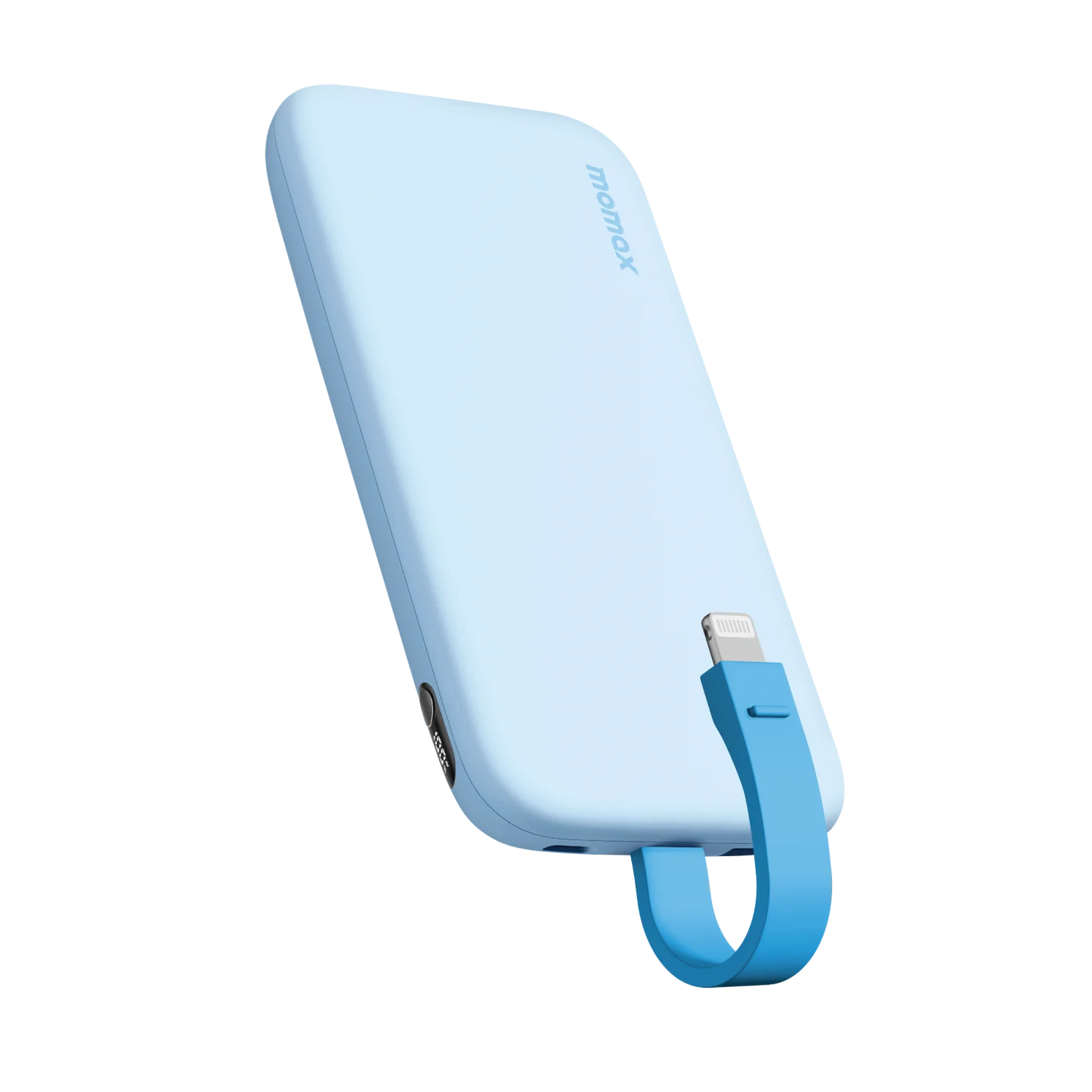 Momax iPower PD3 10000mAh Power Bank with Built-in Lightning Cable - بطارية موماكس اي بور PD3 المحمولة, 10000 مللي امبير مع كيبل Lightening مدمج