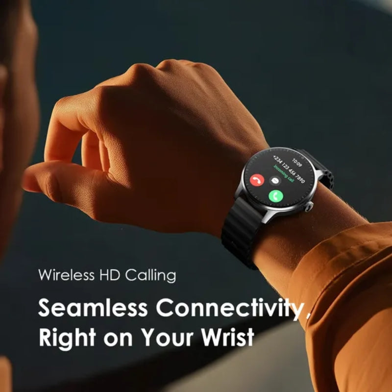 Oraimo Smart watch OSW-830 Black - ساعة أورايمو الذكية بشاشة اموليد 1.43 بوصة ومقاومة الماء IP68