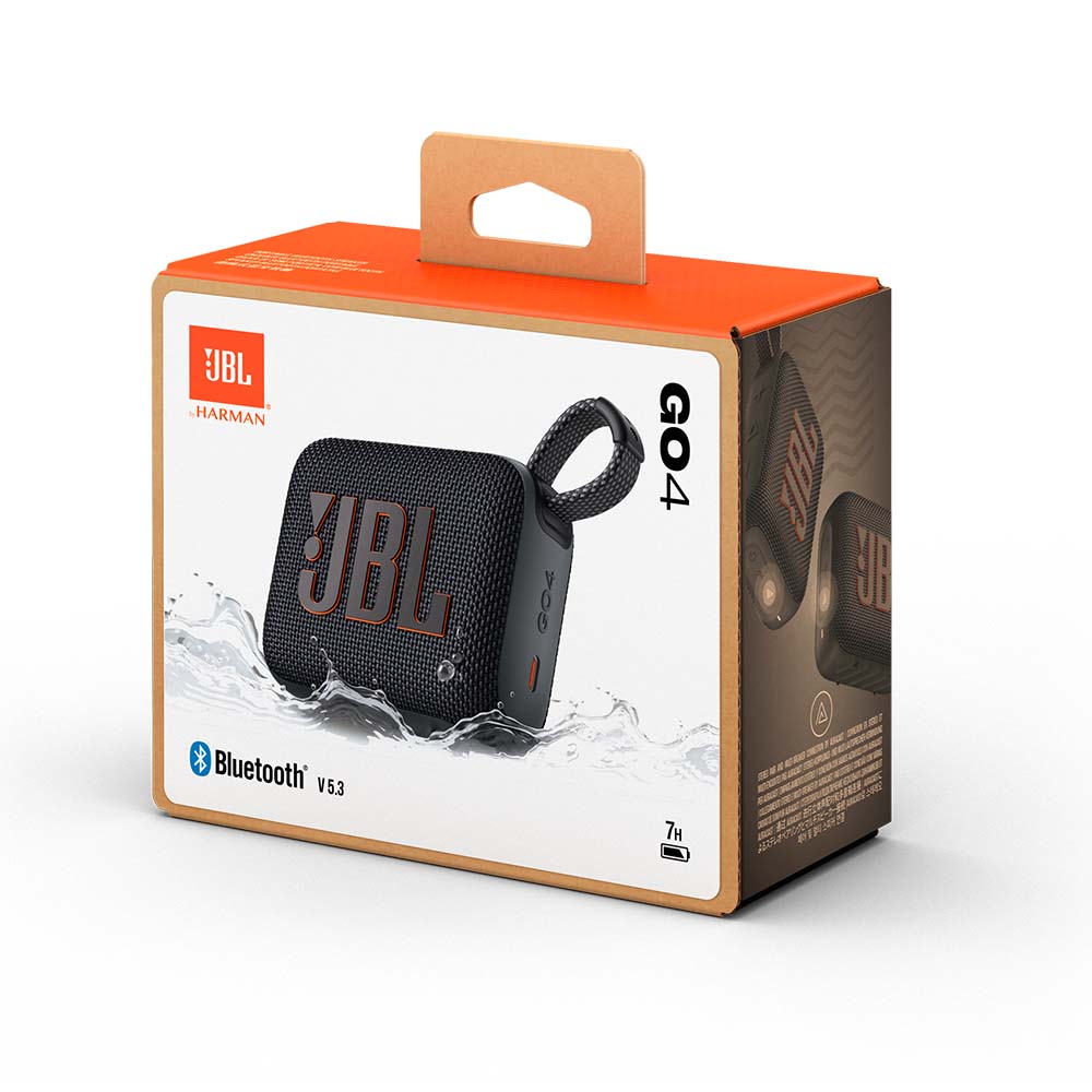 JBL Go 4 Portable Wireless Speaker with Pro Sound | سبيكر جي بي ال GO 4 اللاسلكية المحمولة بصوت احترافي, مقاوم للماء