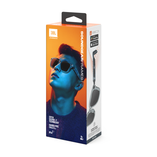 JBL Soundgear Frames Audio Glasses Square Eye Shape, 8H Playtime | نظارة جي بي ال ساوند جير الذكيةبصوت مدمج, تشغيل حتى 8 ساعات