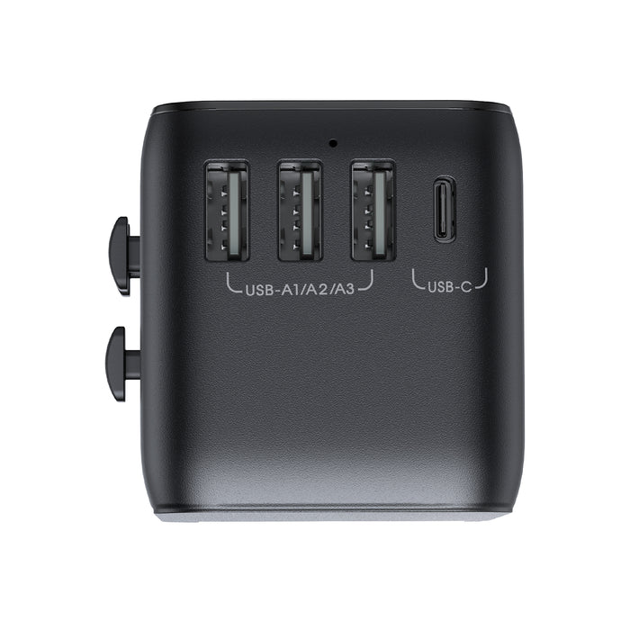 محول سفر عالمي جويرووم JR-TCW01 بقدرة شحن 17 واط - اسود | JOYROOM JR-TCW01 17W Universal Travel Adapter – Black