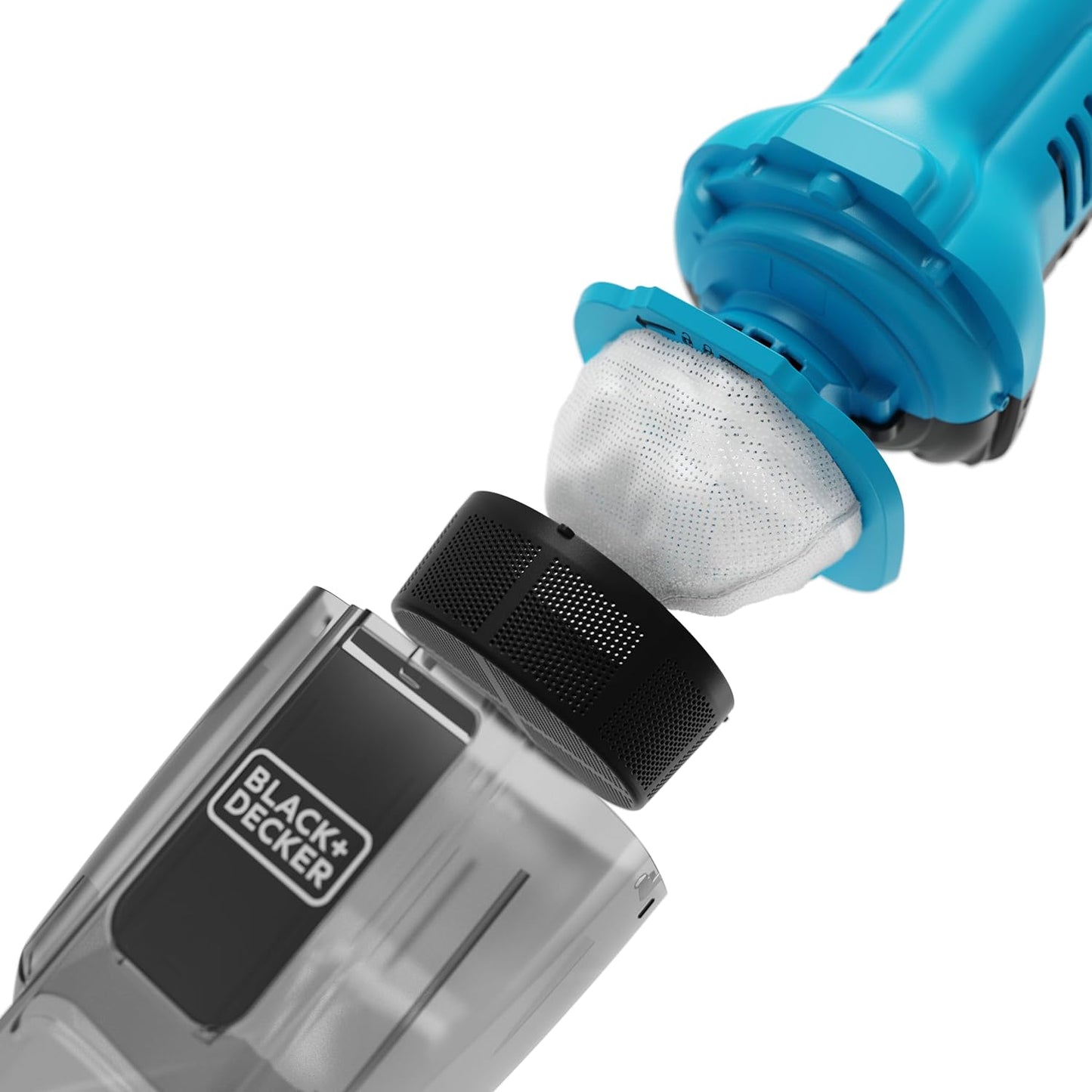 Black+Decker Dustbuster V Cordless Handheld Vacuum Cleaner with Wide Suction Base -مكنسة يدوية لاسلكية بخاصية شفط قوية