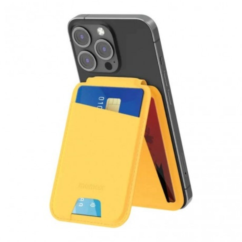 حافظة بطاقات موماكس 1-واليت المغناطيسية متعددة الوظائف, متوافقة مع ماغسيف | Momax 1-Wallet Magnetic Stand Card Holder, MagSafe Compatible