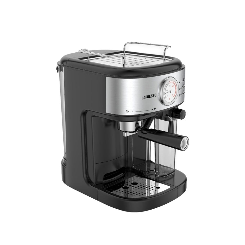 ماكينة تحضير القهوة من ليبريسو بضغط 20 بار مع فلتر كبسولات - اسود | LePresso Coffee Machine 20 Bar Powerful Pressure Pump With Capsule Filter - Black