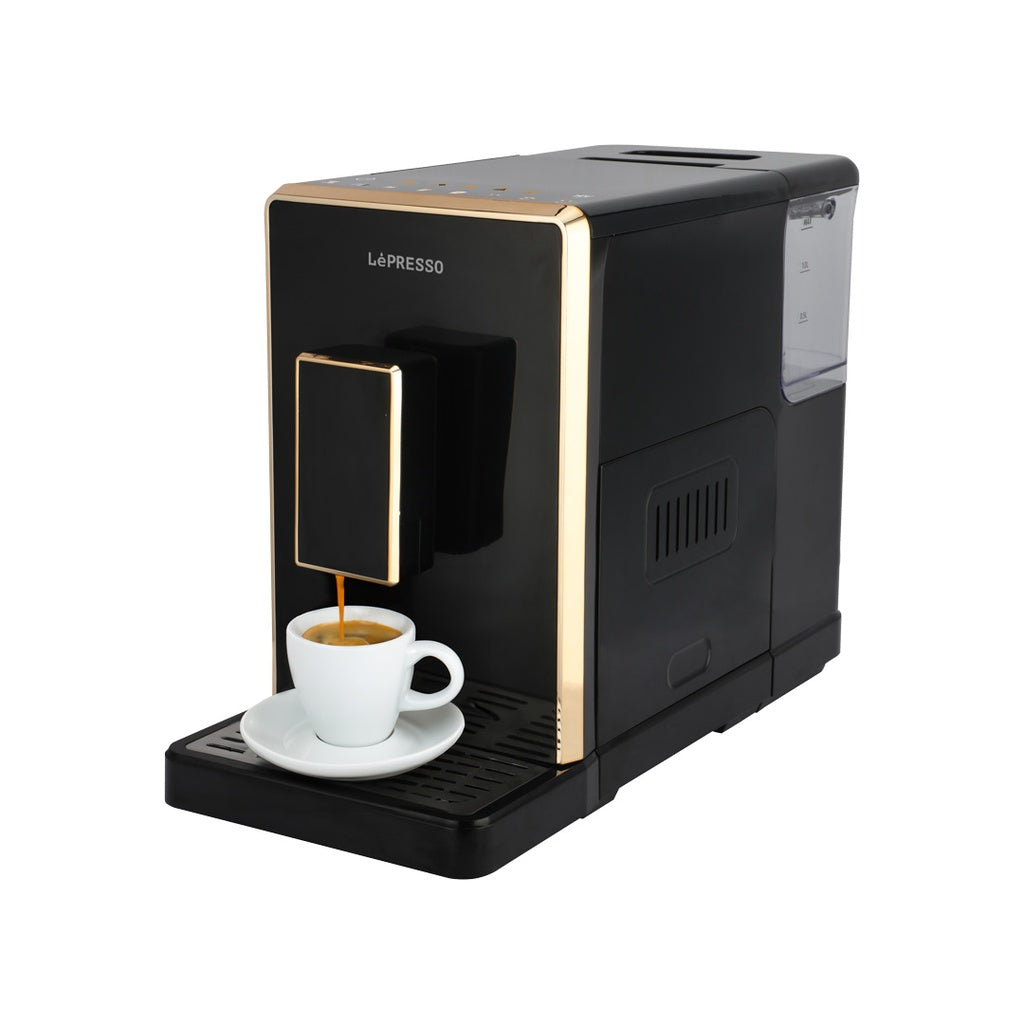 آلة صنع القهوة الاوتوماتيكية بالكامل من ليبريسو بقوة 20 بار وسعة 1.5 لتر - اسود | LePresso 20 Bar Full Automatic Coffee Machine 1.5L - Black