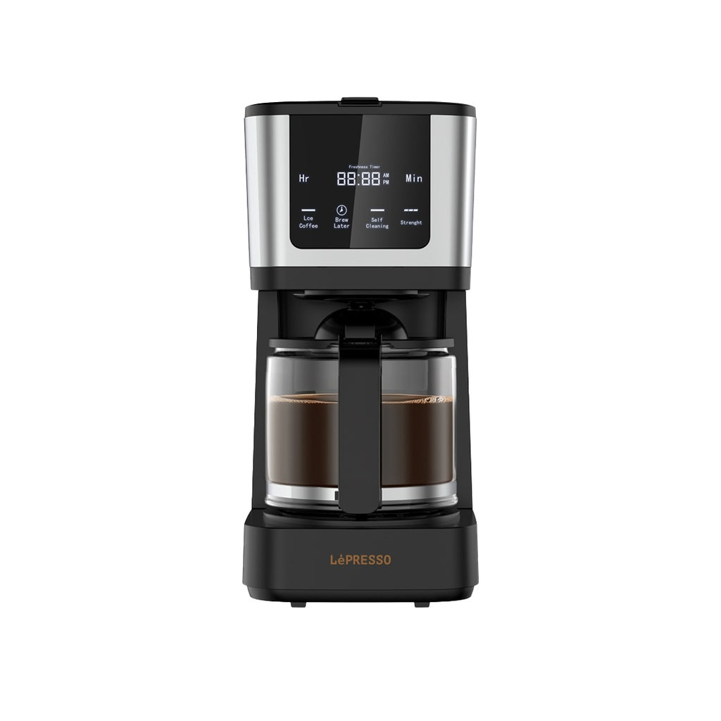 LePresso Drip Coffee Maker 1.25L with Travel Mug - ماكينة قهوة ليبريسو بالتنقيط 1.25 لتر مع كوب سفر