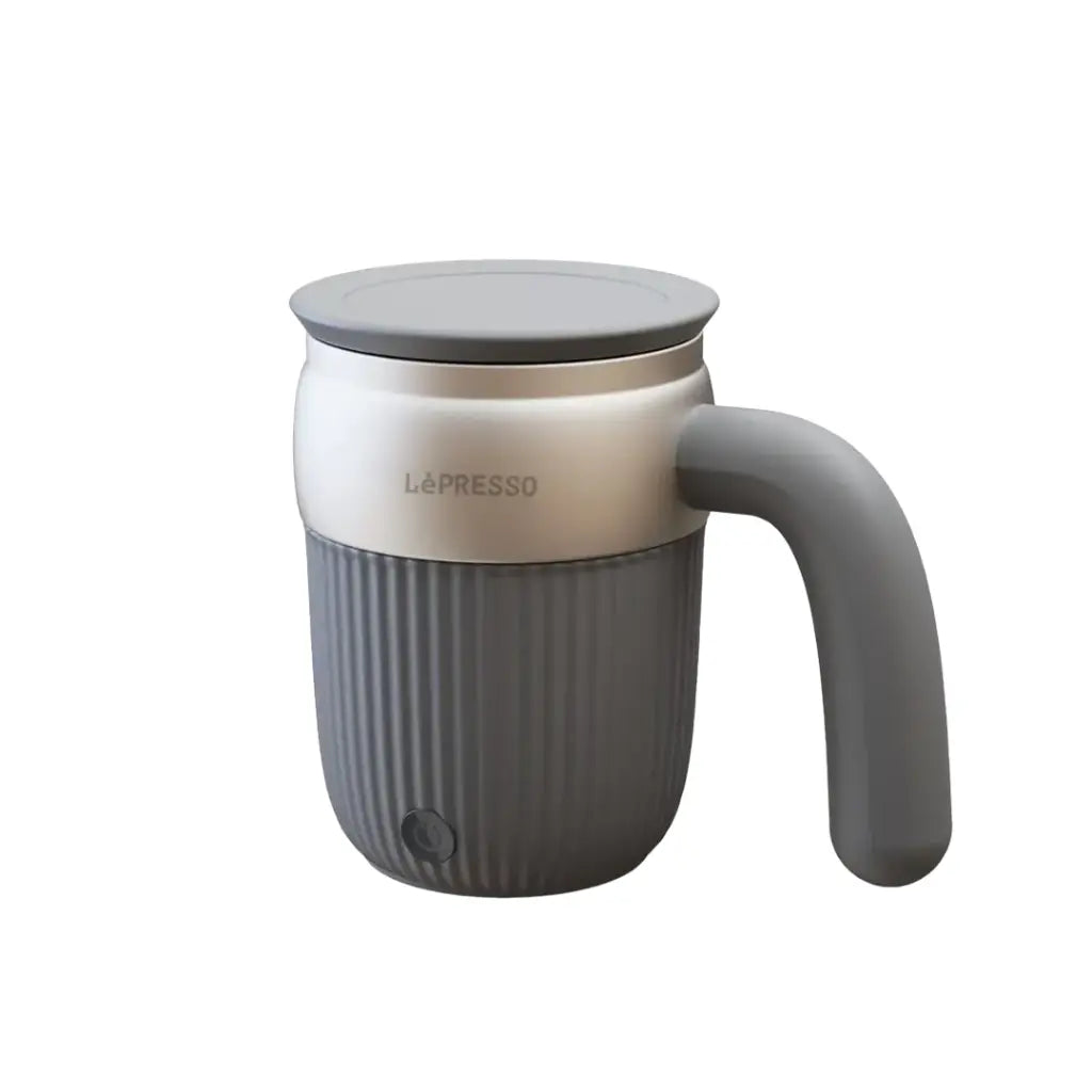 كوب التحريك المغناطيسي التلقائي من ليبرسو، سعة 450 مل - رمادي | Lepresso Auto Magnetic Stirring Mug 450mL Gray