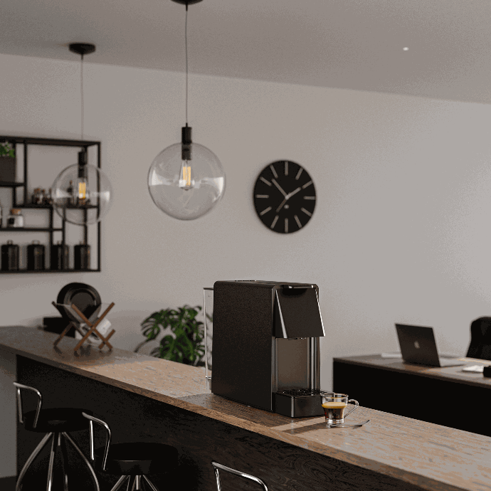 ماكينة القهوة ليبريسو بنظام اخراج الكبسولات التلقائي - اسود | LePresso Coffee Maker With Capsule Auto Ejection System - Black