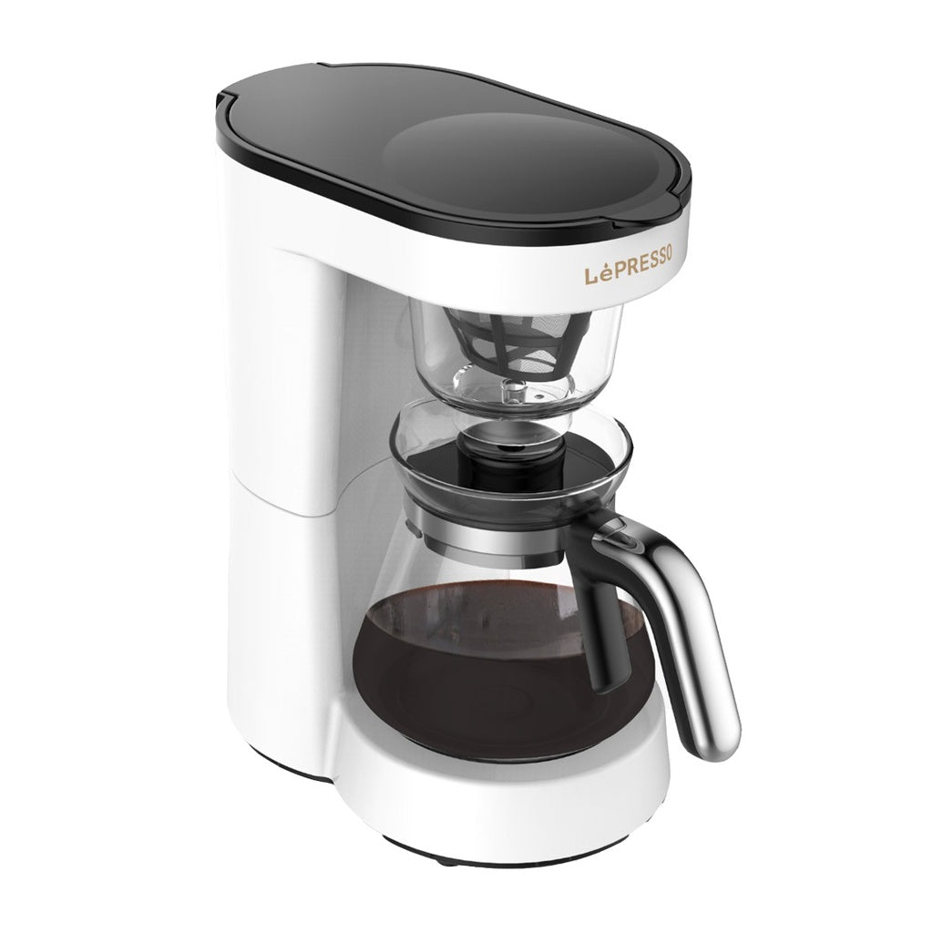 LePresso Drip Coffee Machine BS plug 0.75L White - آلة تحضير القهوة بالتنقيط ليبريسو – سعة 0.75 لتر