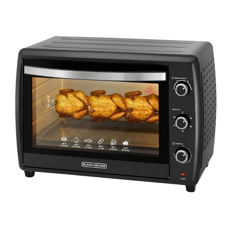 Black&Decker TRO70RDG-B5 70L Toaster Oven with Double Glass - فرن تحميص بلاك أند ديكر بسعة ٧٠ لتر مع باب زجاجي مزدوج – ٢٢٠٠ واط