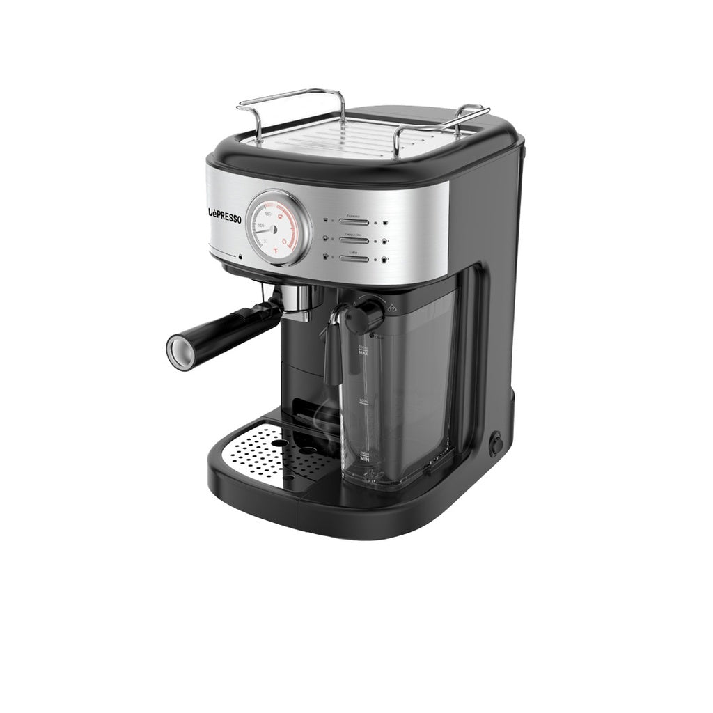 ماكينة تحضير القهوة من ليبريسو بضغط 20 بار مع فلتر كبسولات - اسود | LePresso Coffee Machine 20 Bar Powerful Pressure Pump With Capsule Filter - Black