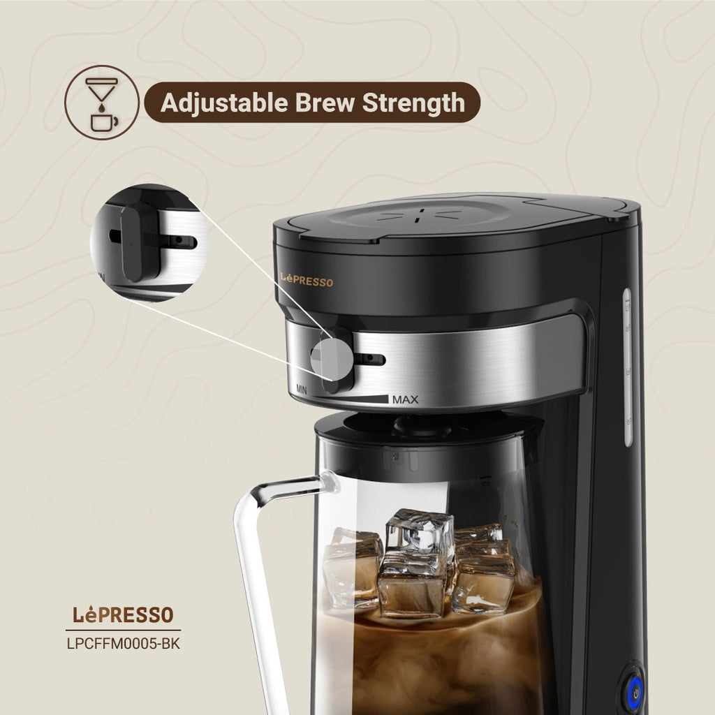 LePresso Iced & Hot Coffee Maker 2.5L – ماكينة قهوة مثلجة ليبريسو 2.5 لتر بميزة المشروبات الساخنة