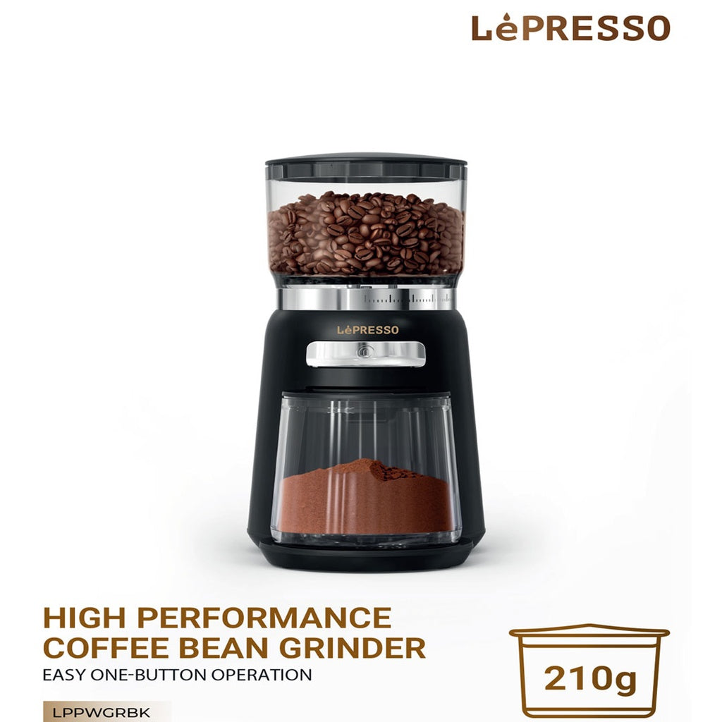 LePresso 210g High-Performance Coffee Grinder 150W - مطحنة قهوة ليبريسو عالية الأداء بسعة 210 جرام 150 واط