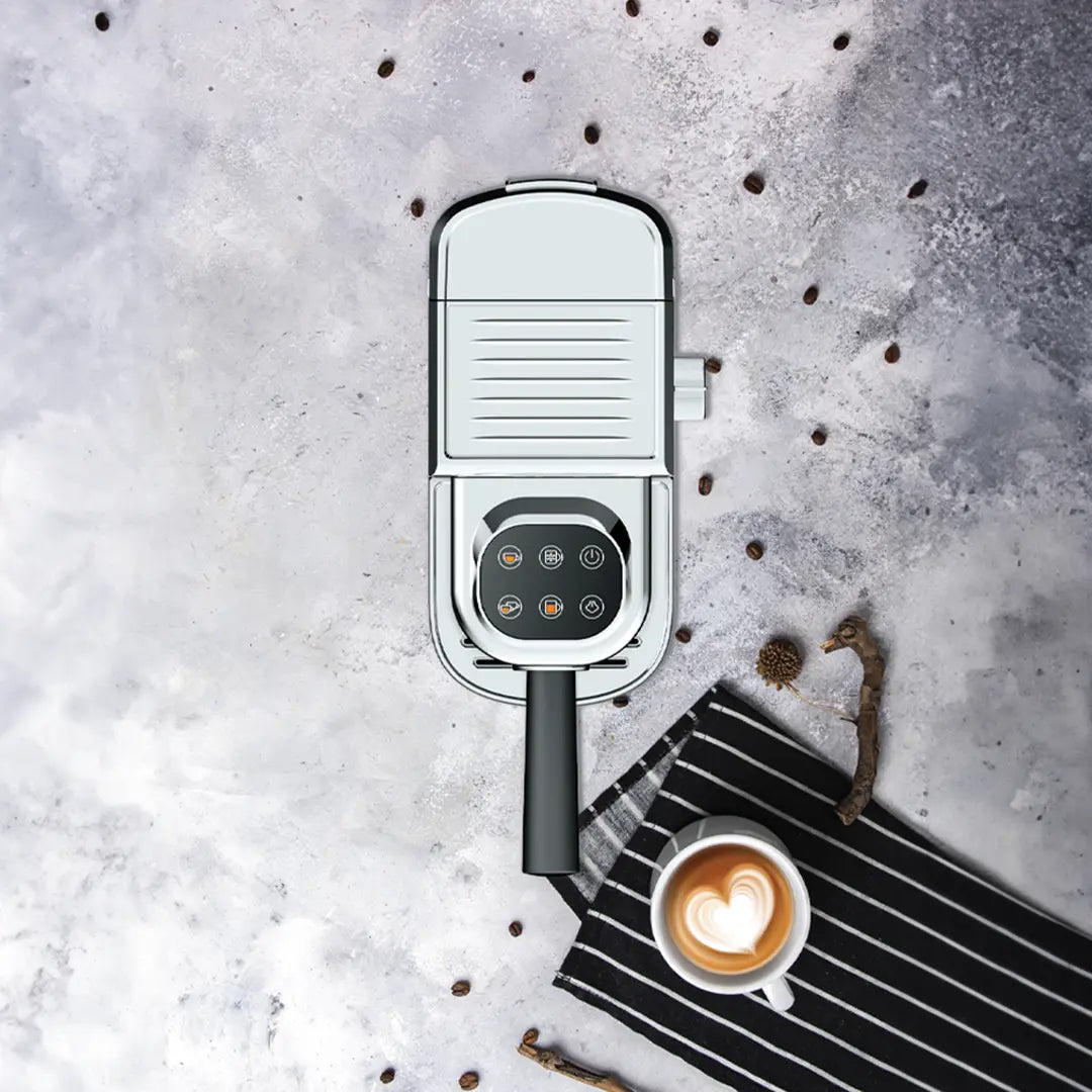 Makîneya Espressoyê ya Germ û Sar a LePresso bi Çîpa Buharê û Pîvana Zextê - Gewr