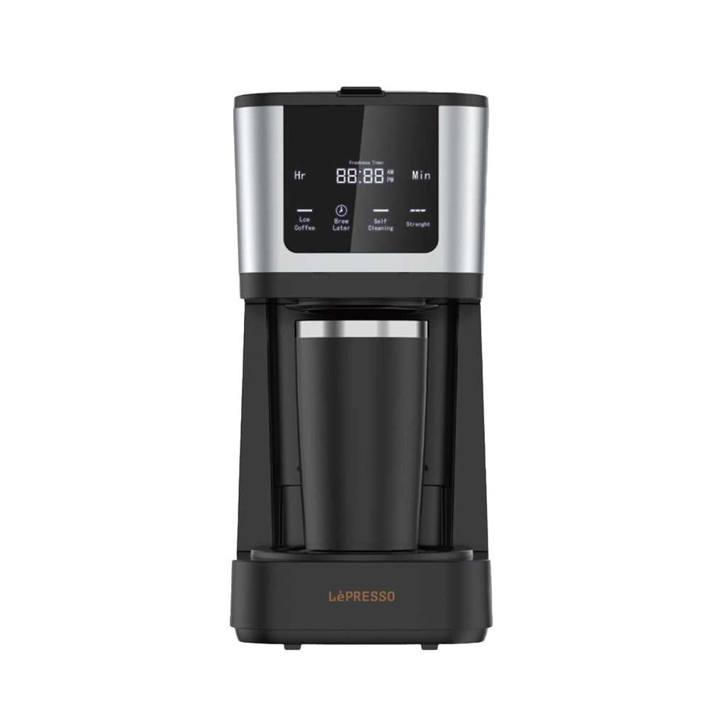 LePresso Drip Coffee Maker 1.25L with Travel Mug - ماكينة قهوة ليبريسو بالتنقيط 1.25 لتر مع كوب سفر