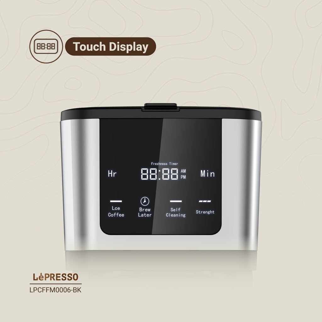 LePresso Drip Coffee Maker 1.25L with Travel Mug - ماكينة قهوة ليبريسو بالتنقيط 1.25 لتر مع كوب سفر