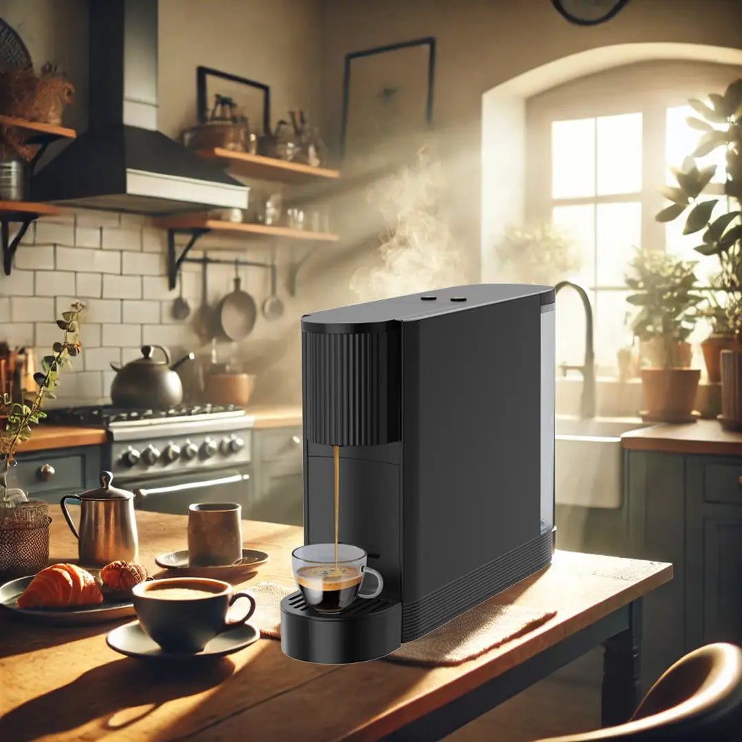 ماكينة القهوة ليبريسو بقوة 20 بار وبسعة 500 مل مع تخزين للكبسولات - اسود | LePresso 20 Bar Coffee Machine with 500ml Water Capacity and Capsule Storage - Black