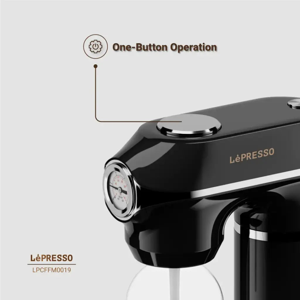 LePresso Sparkling Water Maker 1L With Pressure Gauge - ماكينة مياه غازية ليبريسو بسعة 1 لتر وعداد ضغط