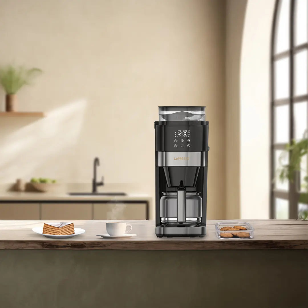 Makîneya Qehweyê ya Lepresso bi Hêrandina Dendikên Çêkirî - Reş