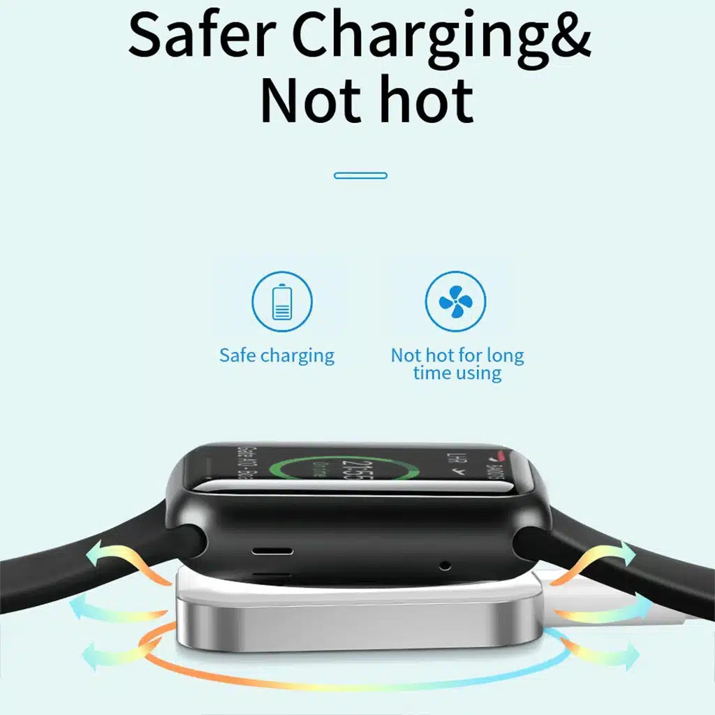 شاحن ويوو M16 لاسلكي محمول لساعة ابل - ابيض | WiWU M16 Apple Watch Wireless Charger - White