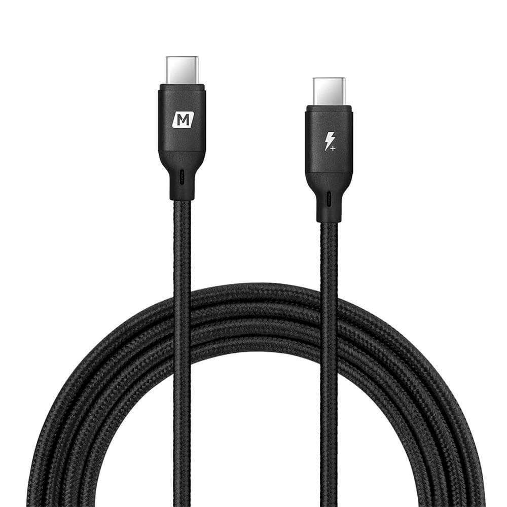 Momax Go Link USB C to USB C Charging Cable 100W PD Woven Pattern - كيبل جو لينك يو اس بي سي الى يو اس بي سي بقدرة 100واط من موماكس