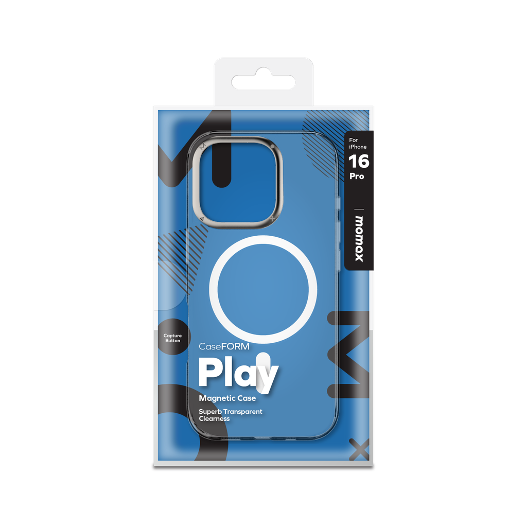 Momax Gift Bundle Set for iPhone 16 Pro – MX Case + 3D Screen Protector + Camera Lens Guard - طقم هدايا موماكس لايفون 16 برو - غطاء MX + واقي شاشة 3D + حماية عدسات الكاميرا