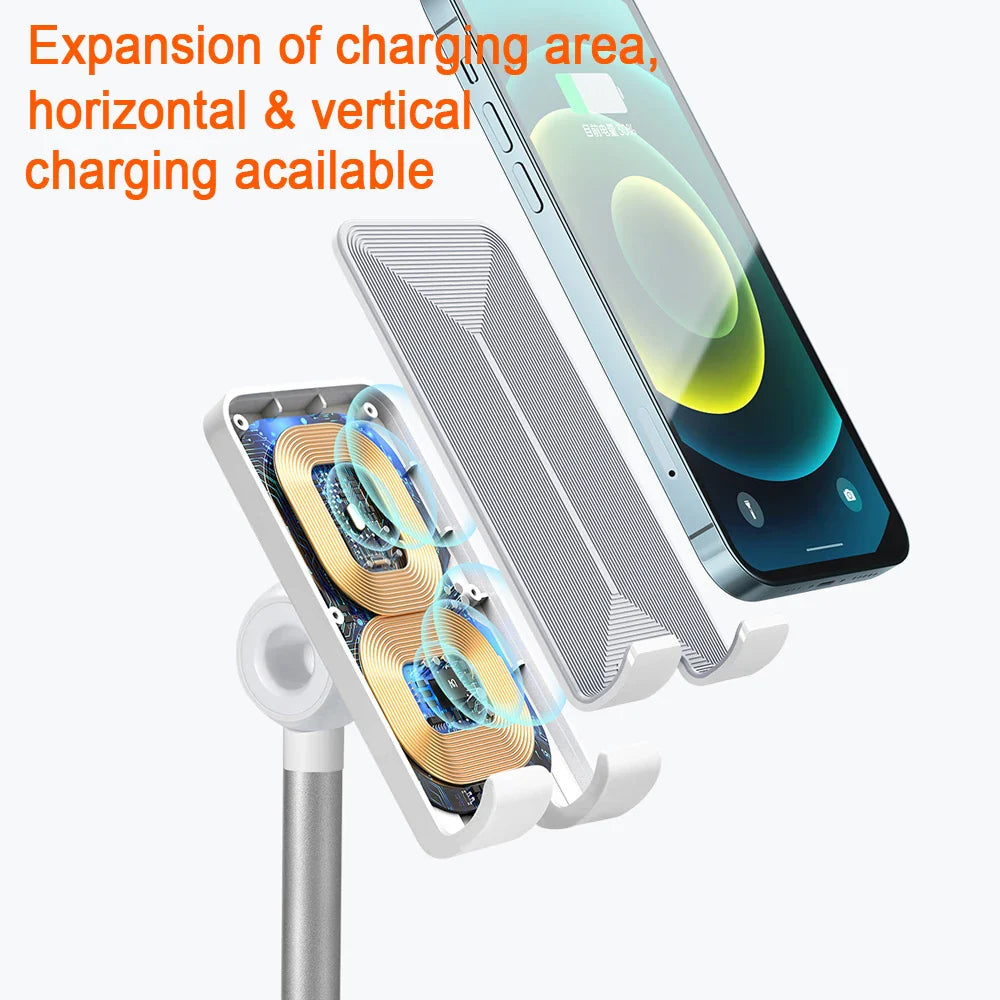 Mcdodo 2 in 1 Desktop Holder Wireless Charger 20W Fast Charger - مكدودو 2 في 1 حامل سطح المكتب شاحن لاسلكي 20 واط شاحن سريع