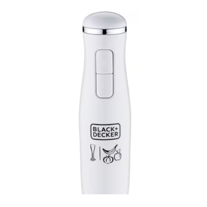 خلاط يدوي 300 واط بلاك أند ديكر مع كوب 500مل ستانلس ستيل - Black&Decker SB2500-B5 HAND BLENDER 300W