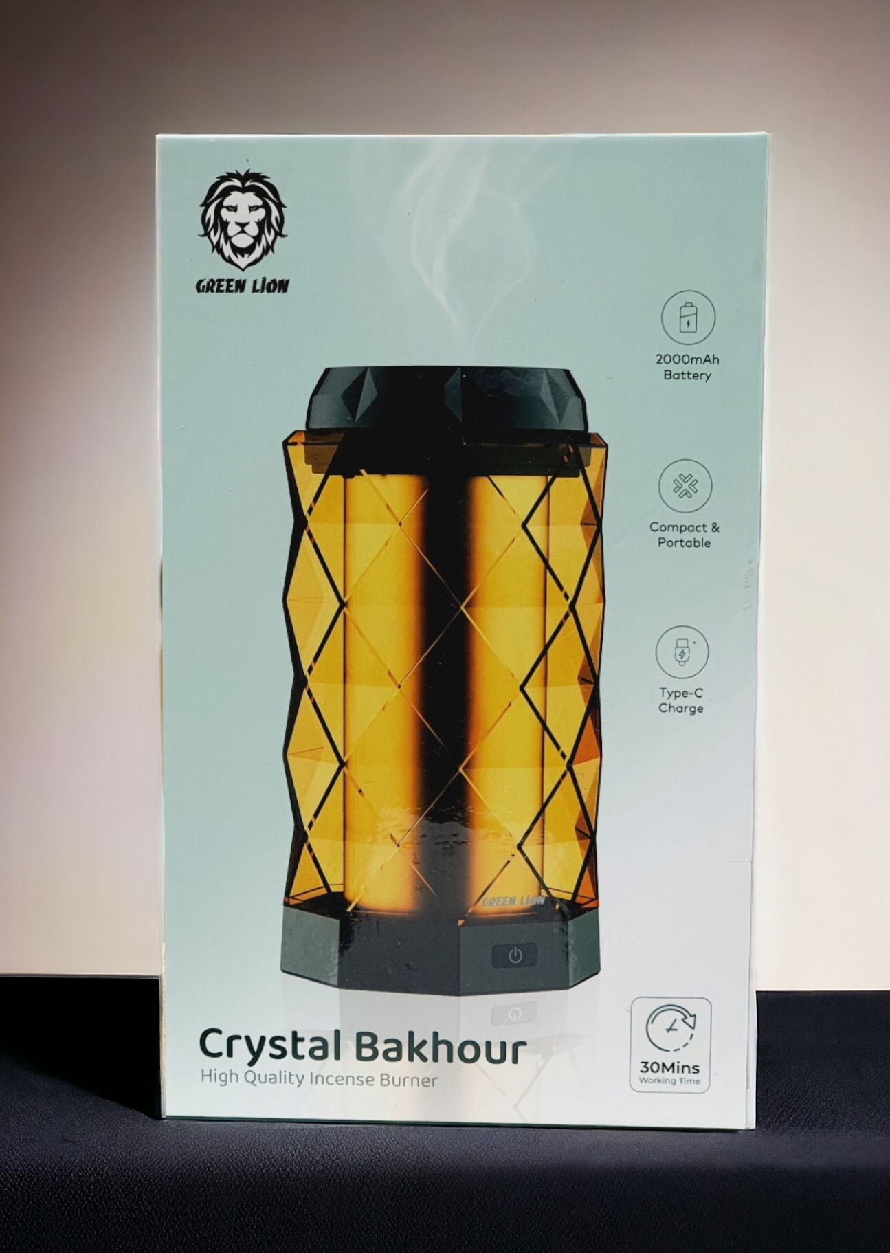 مبخرة جرين لايون كريستال | Green Lion Crystal Bakhour Incense Burner