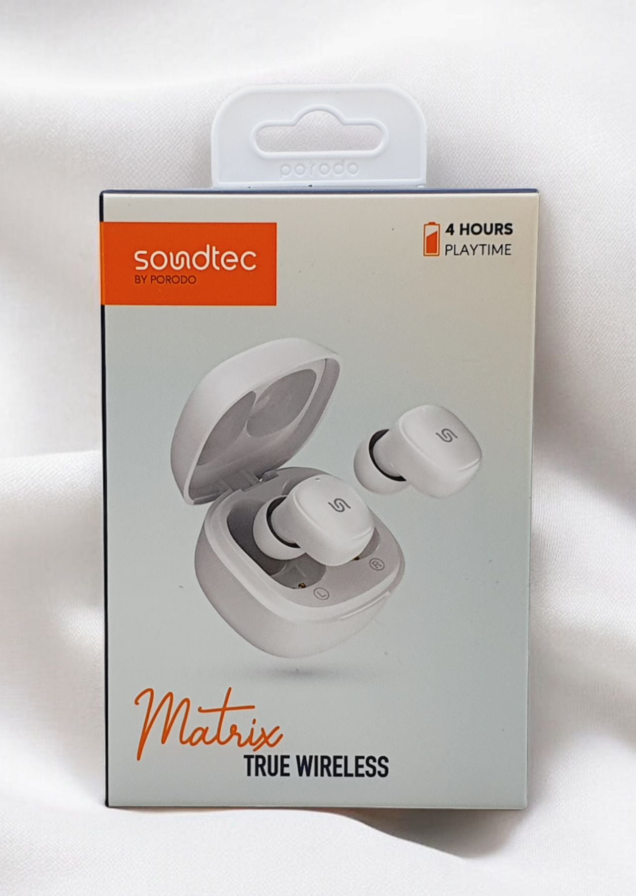 سماعات بورودو ساوندتيك اللاسلكية, صغيرة وخفيفة الوزن - ابيض | Porodo Soundtec Super Mini and Lightweight TWS Earbuds – White