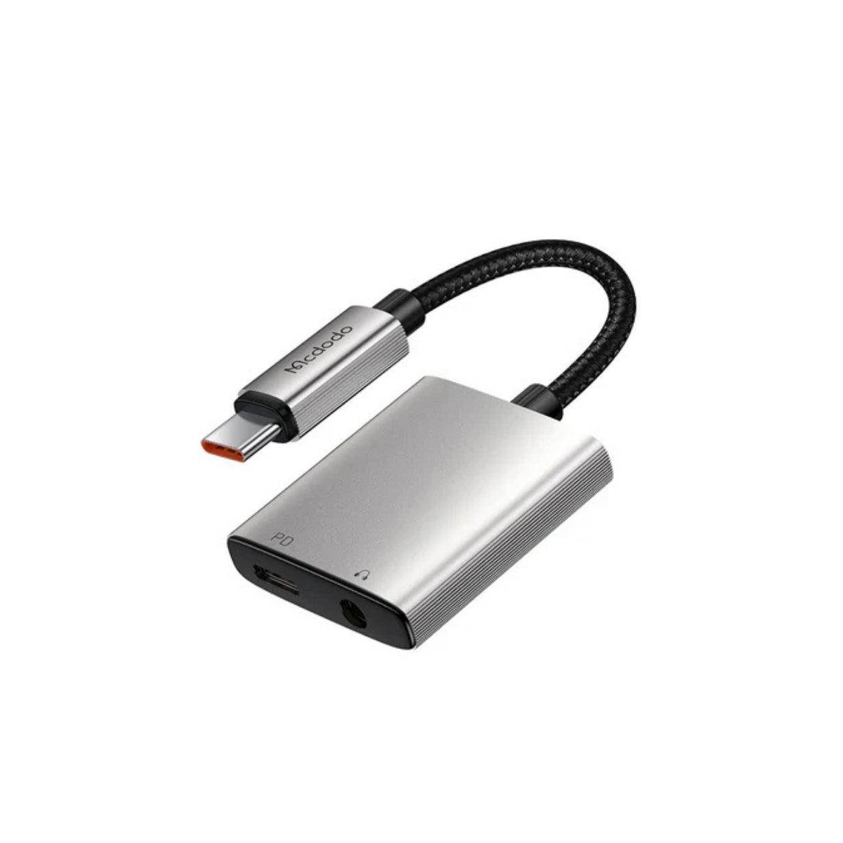 محول مكدودو 2 في 1 من يو اس بي سي الى يو اس بي سي + منفذ صوت 3.5 ملم | Mcdodo 2 in 1 USB-C to USB-C + DC3.5mm Audio Adapter