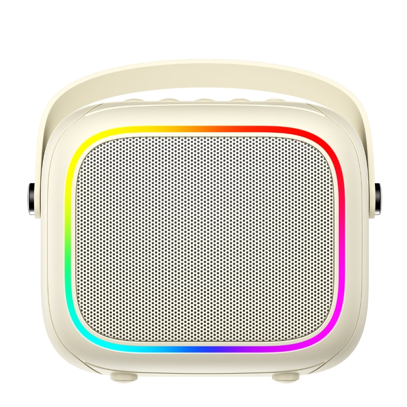 Havit SK818BT Mini Karaoke Bluetooth Speaker Beige - مكبر صوت كاريوكي بلوتوث صغير بلون البيج من هافيت