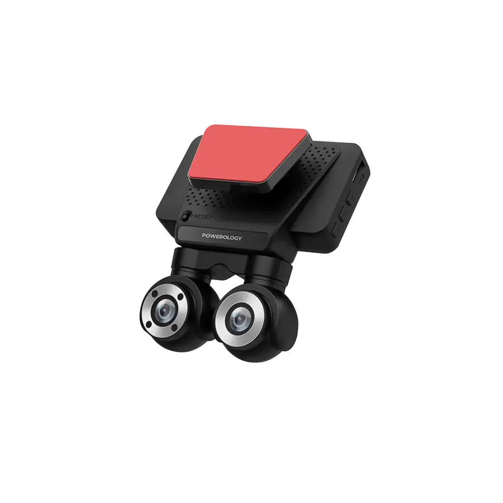 Powerology Dual Lens Dash Camera 4K Front & 1080P Interior - كاميرا داش مزدوجة باورلوجي بدقة 4K
