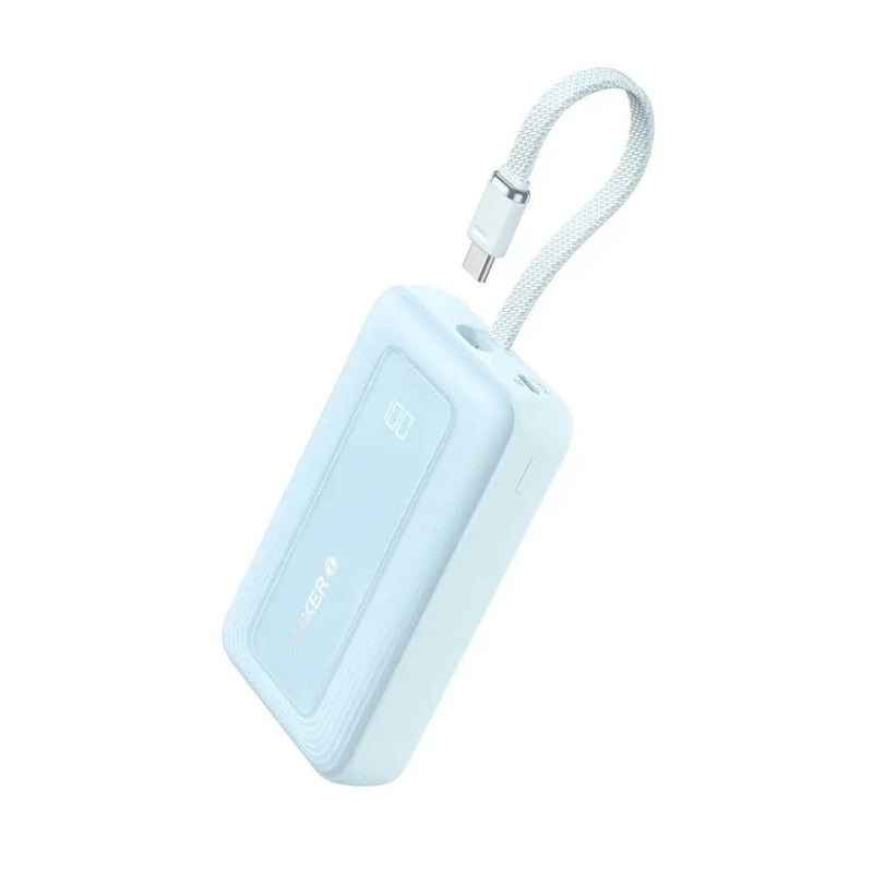 باور بانك أنكر بسعة 10,000 مللي أمبير وبقدرة شحن 30 واط مع كيبل تايب سي مدمج | Anker 10K 30W Power Bank with Built-in USB-C Cable