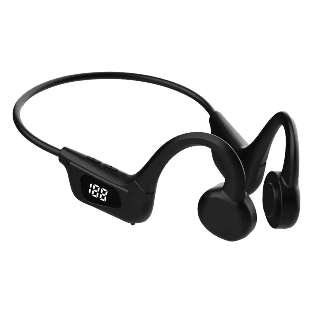 سماعات بورودو بلو اللاسلكية بتقنية التوصيل العظمي - اسود | Porodo Blue Bone Conduction Wireless Headphones – Black