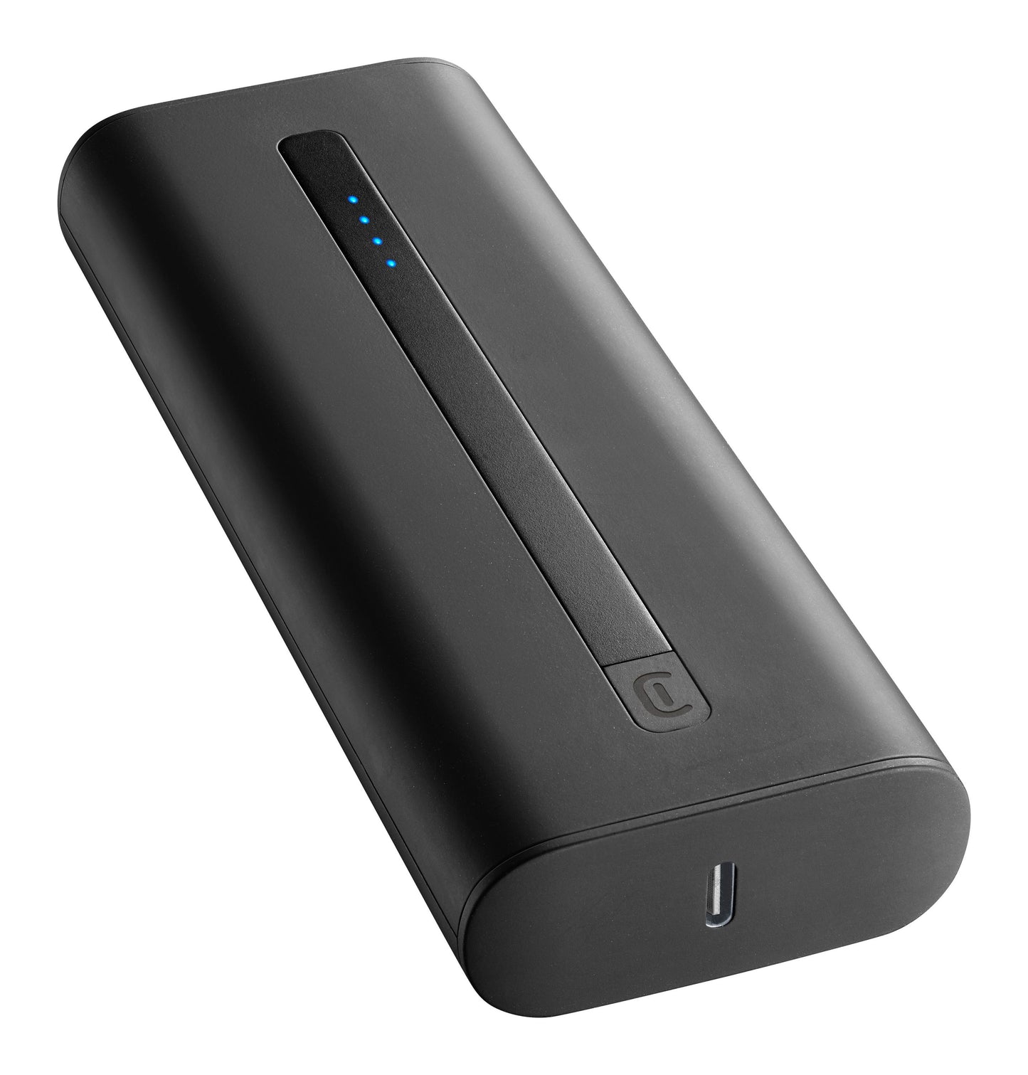 Cellularline Power Bank 20000mAh Thunder Extra Compact Fast Charger PD 20W - باور بانك بسعة 20000ميلي أمبير بقدرة 20 واط للشحن السريع من سيلولار لاين