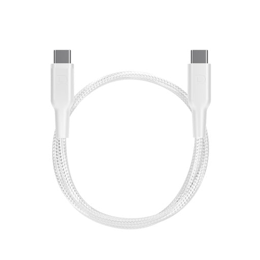 كيبل باورولوجي من يو اس بي سي الى يو اس بي سي بقوة 60 واط و طول 30 سم | Powerology 60W USB-C to USB-C Braided Cable 30cm